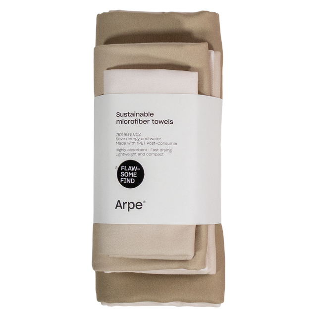 Arpe Circular Pack Calm of 3: Double-Sided Microfiber Towels