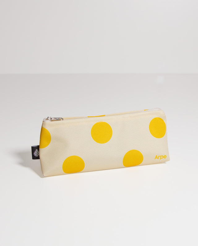 Water-Resistant XS Pouch Dots Lemon Yellow