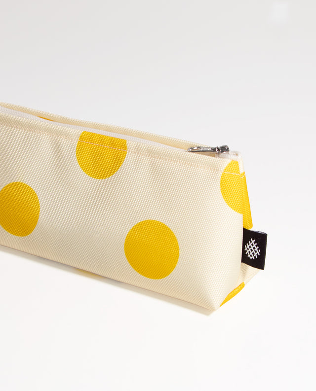 Water-Resistant XS Pouch Dots Lemon Yellow