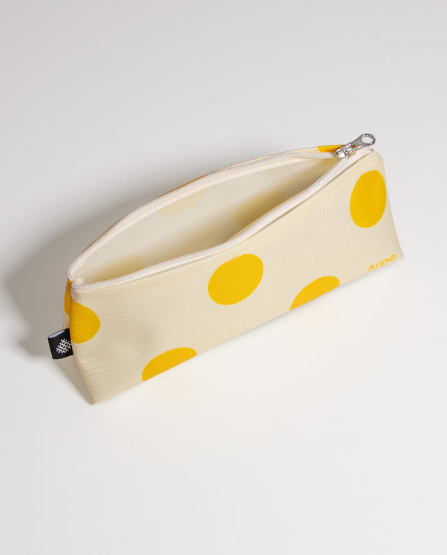 Water-Resistant XS Pouch Dots Lemon Yellow