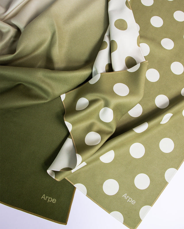 Essential Towel Set: Dots&Calm Green