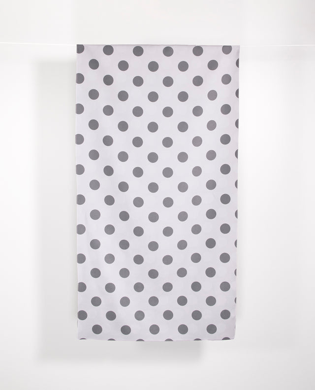 Arpe Circular Charcoal Gray Soft Dots Collection: Microfiber Towels