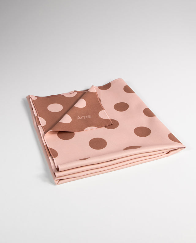 Towel Dots Chestnut Brown