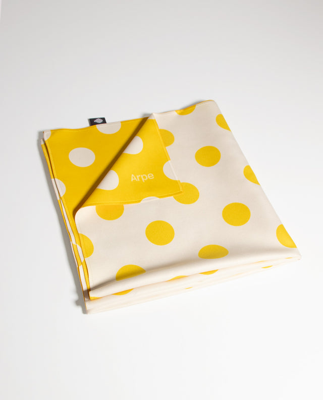 Towels Dots Lemon Yellow