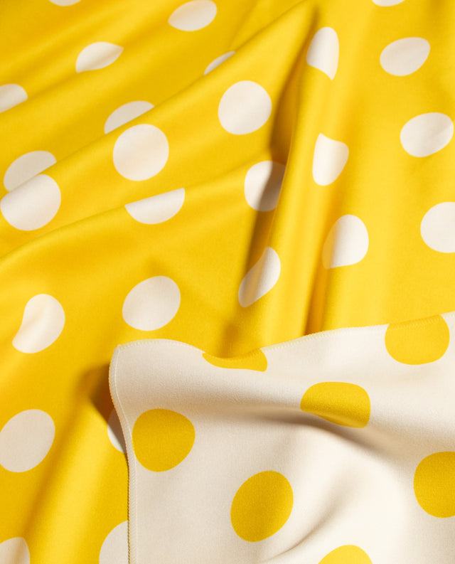 Towels Dots Lemon Yellow