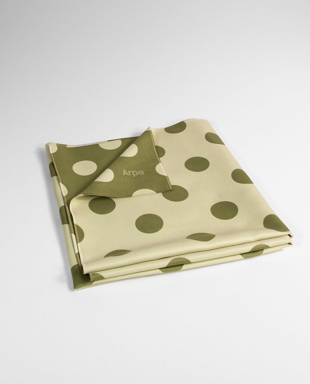 Towel Dots Olive Green