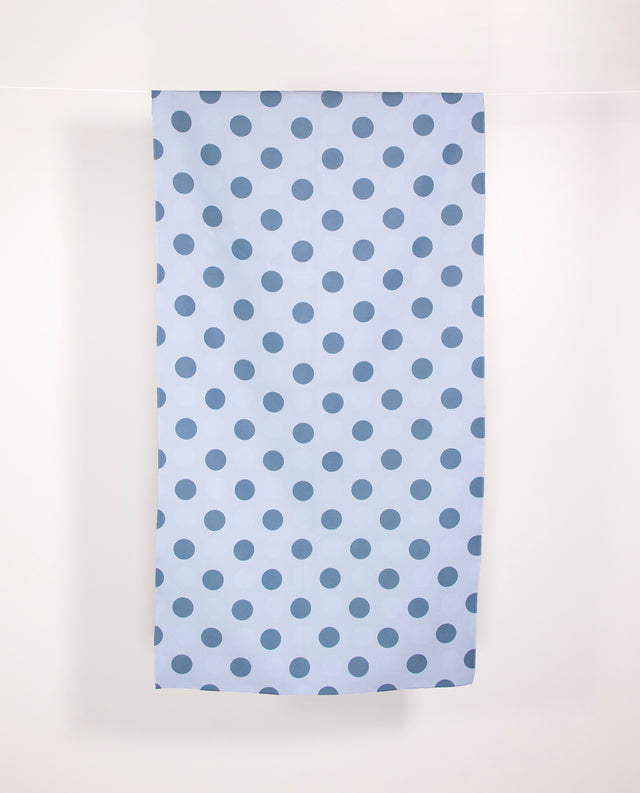 Arpe Circular Steel Blue Soft Dots Collection: Microfiber Towels
