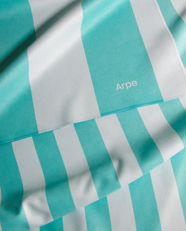 Towel Stripes Aqua Blue