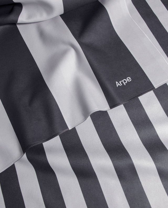 Towel Stripes Charcoal Gray