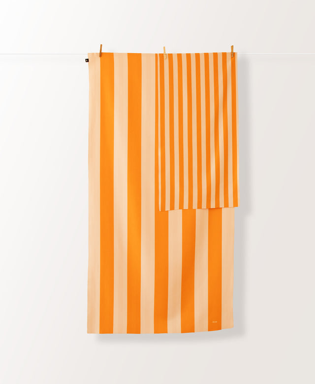Towel Stripes Clementine Orange