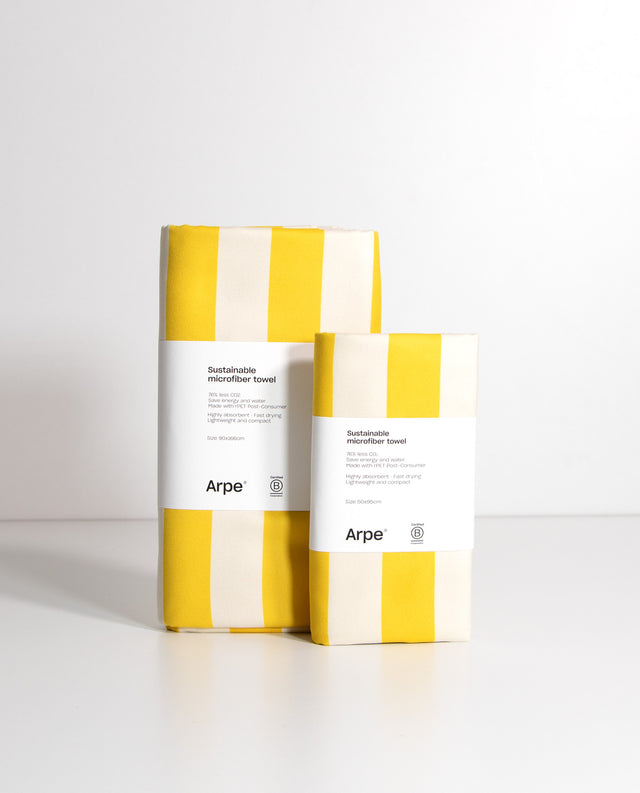 Towel Stripes Lemon Yellow