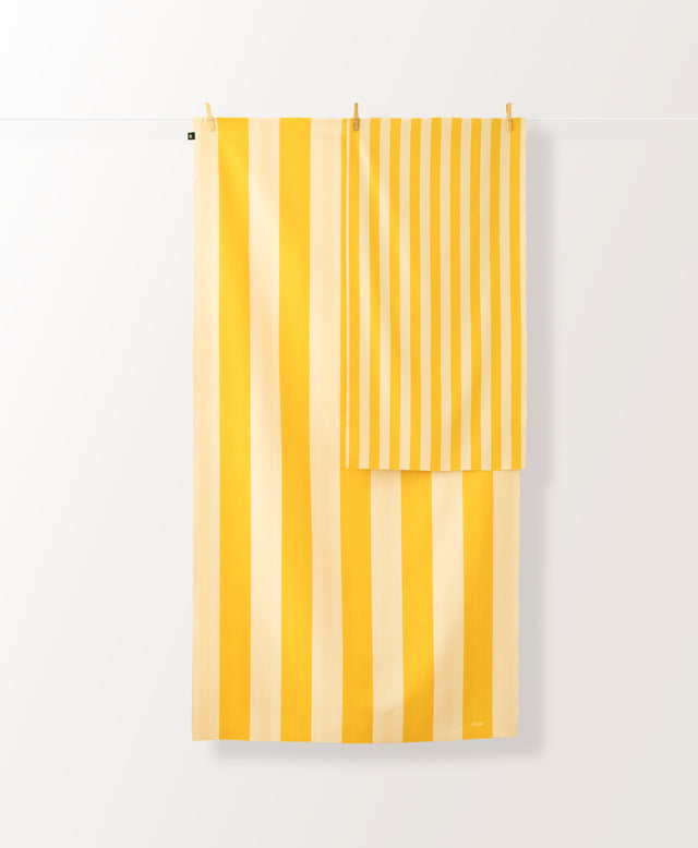 Towel Stripes Lemon Yellow