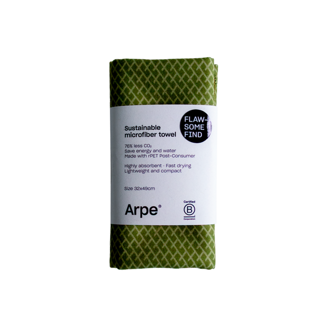 Arpe Circular Olive Green Basic Collection: Microfiber Towels