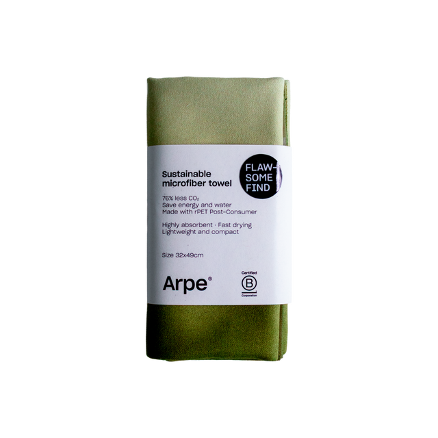 Arpe Circular Olive Green Calm Collection: Microfiber Towels