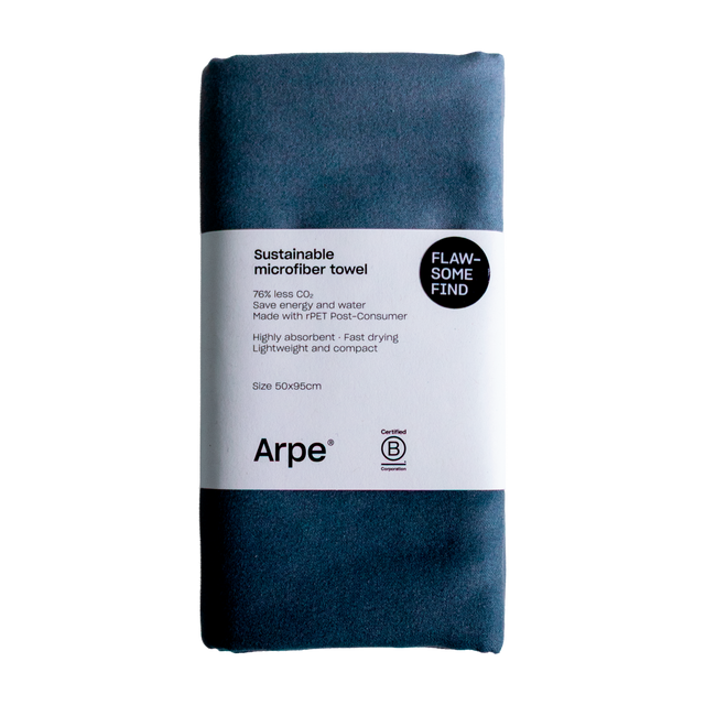 Arpe Circular Charcoal Gray Calm Collection: Microfiber Towels