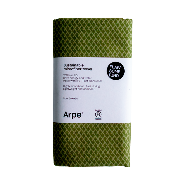 Arpe Circular Olive Green Basic Collection: Microfiber Towels