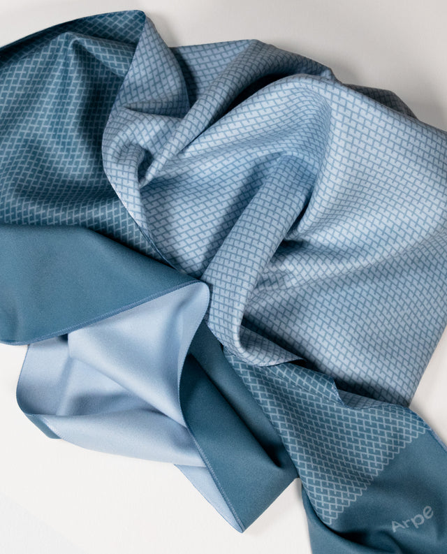 Arpe Circular Steel Blue Basic Collection: Microfiber Towels