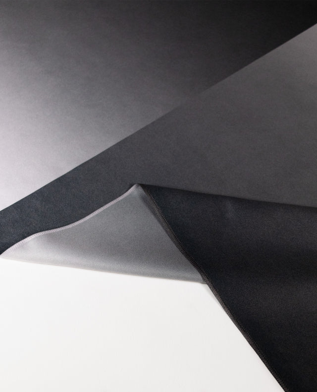 Arpe Circular Charcoal Gray Calm Collection: Microfiber Towels