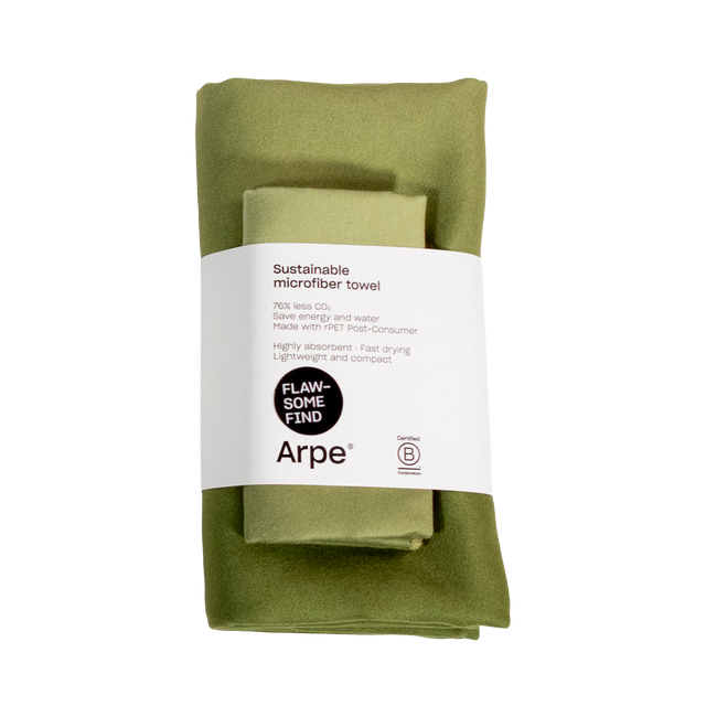 Arpe Circular Pack Calm of 2: Single-Sided Microfiber Towels
