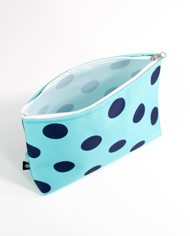 Water Resistant L Pouch Ocean Blue