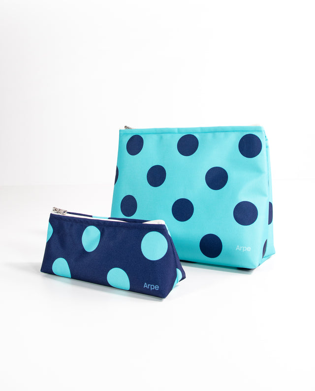 Water Resistant L Pouch Ocean Blue