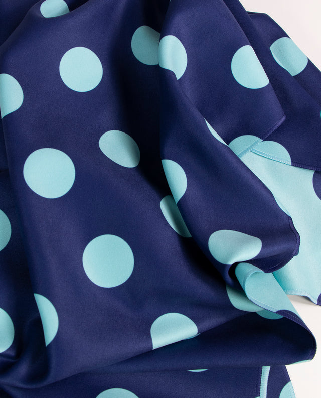 Towels Dots Ocean Blue