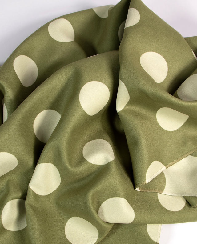 Towel Dots Olive Green