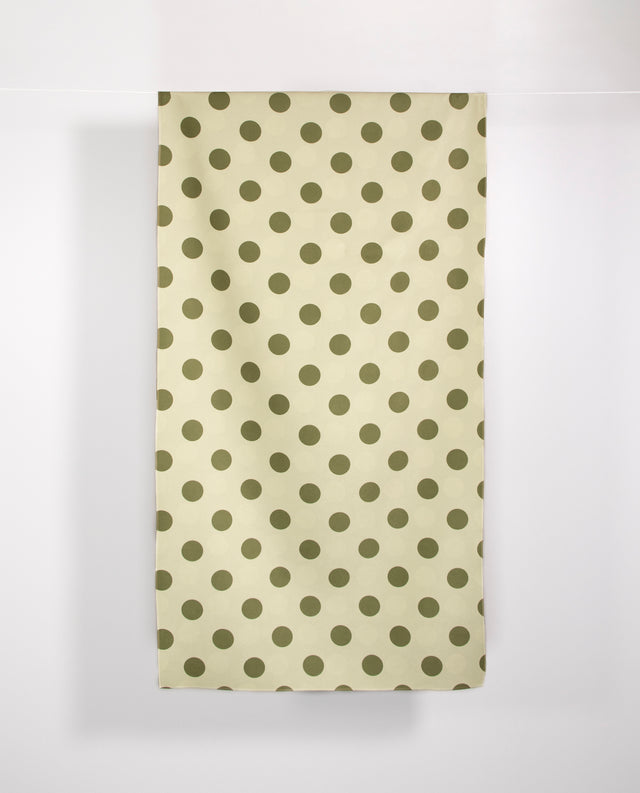 Towel Dots Olive Green