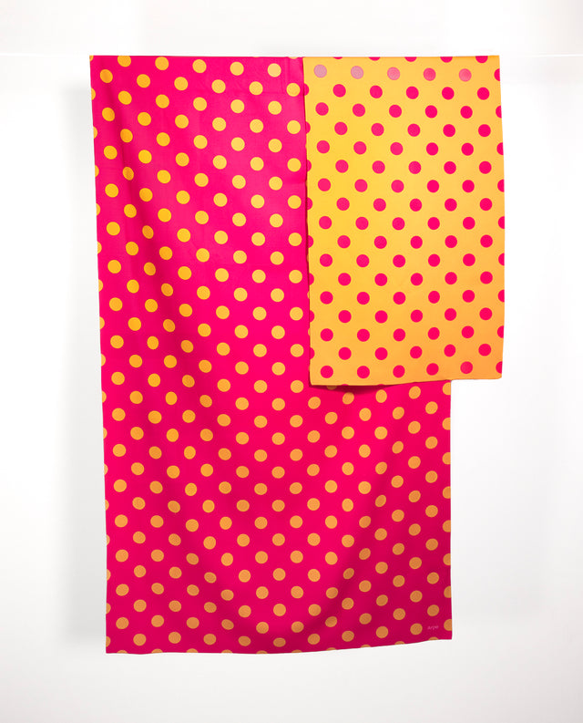 Towels Dots Warm Sunset