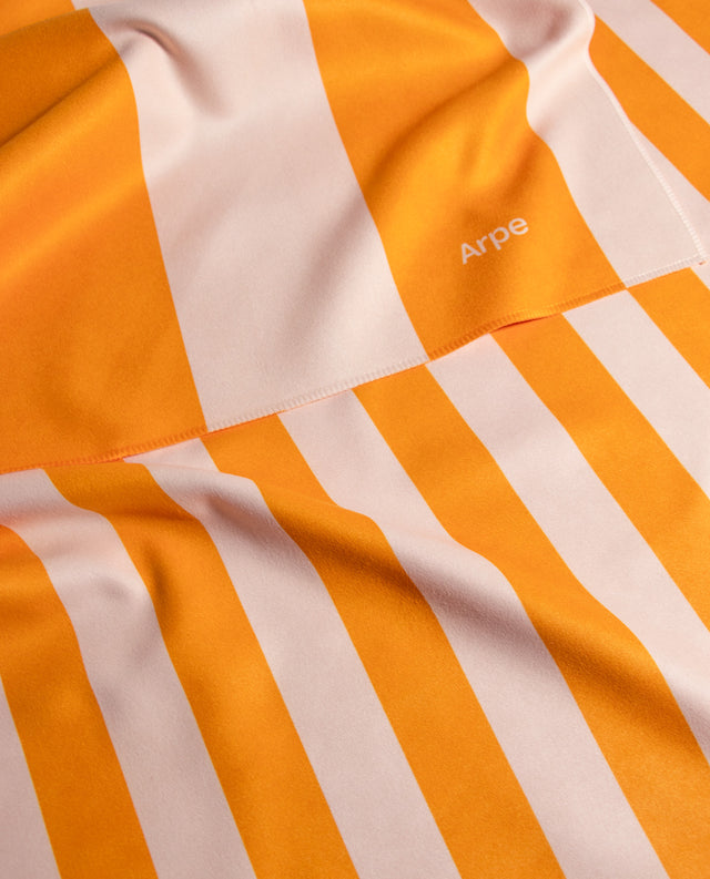 Towel Stripes Clementine Orange