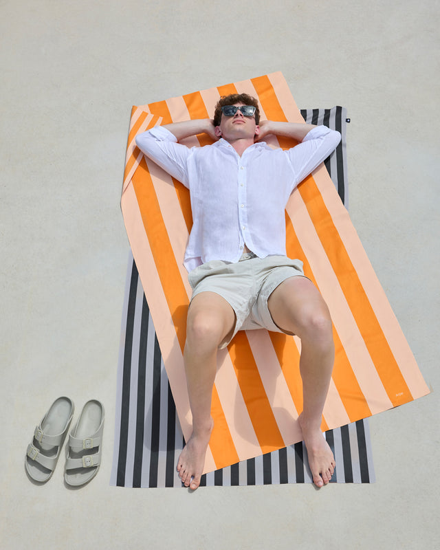 Towel Stripes Clementine Orange