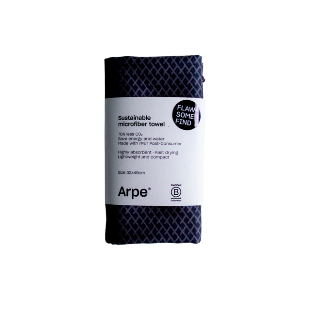 Arpe Circular Charcoal Gray Basic Collection: Microfiber Towels