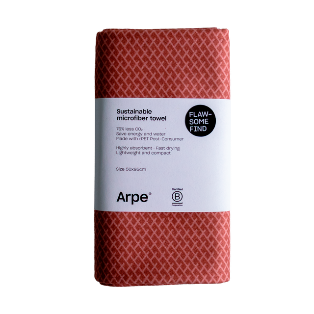 Arpe Circular Chestnut Brown Basic Collection: Microfiber Towels