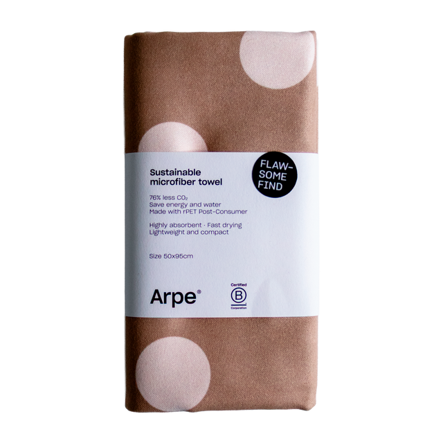 Arpe Circular Sand Cream Soft Dots Collection: Microfiber Towels