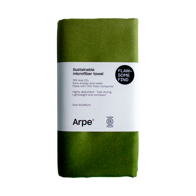 Arpe Circular Olive Green Calm Collection: Microfiber Towels