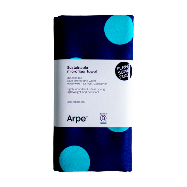 Arpe Circular Ocean Blue Summer Dots Collection: Microfiber Towels