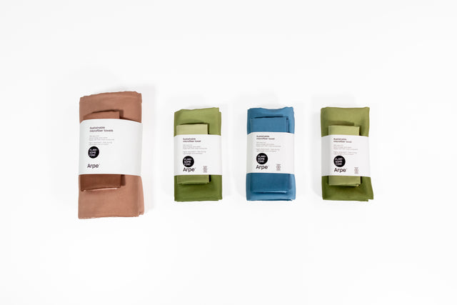 Arpe Circular Pack Calm of 2: Single-Sided Microfiber Towels