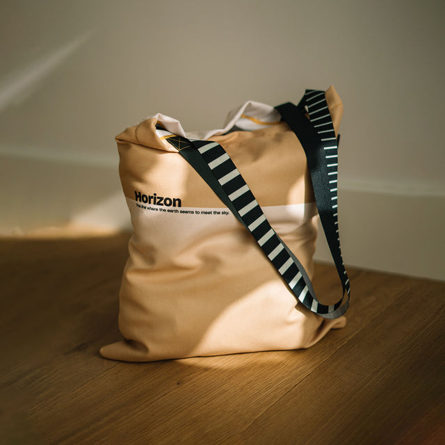 Sustainable Tote cloth Bag - Tote bolsa sostenible de tela - small  Horizon soft gold