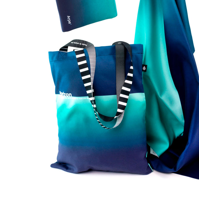 Sustainable tótem bag – Bolsa tótem ecológica – small horizon Intense blue