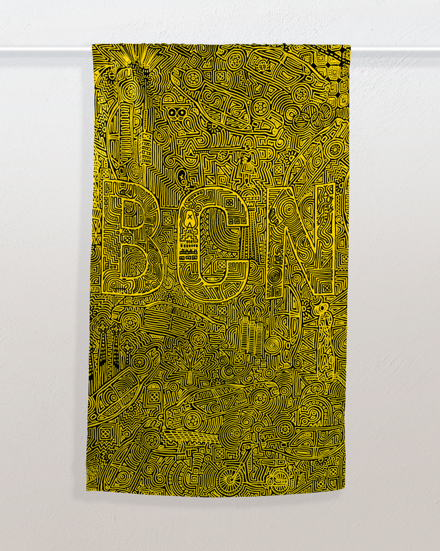 Towel Barcelona Yellow